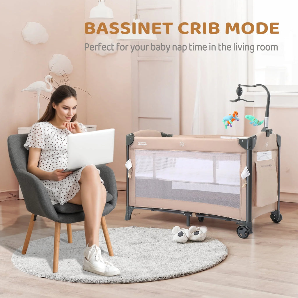 Folding Bedside Bassinet Co-Sleeper U6512