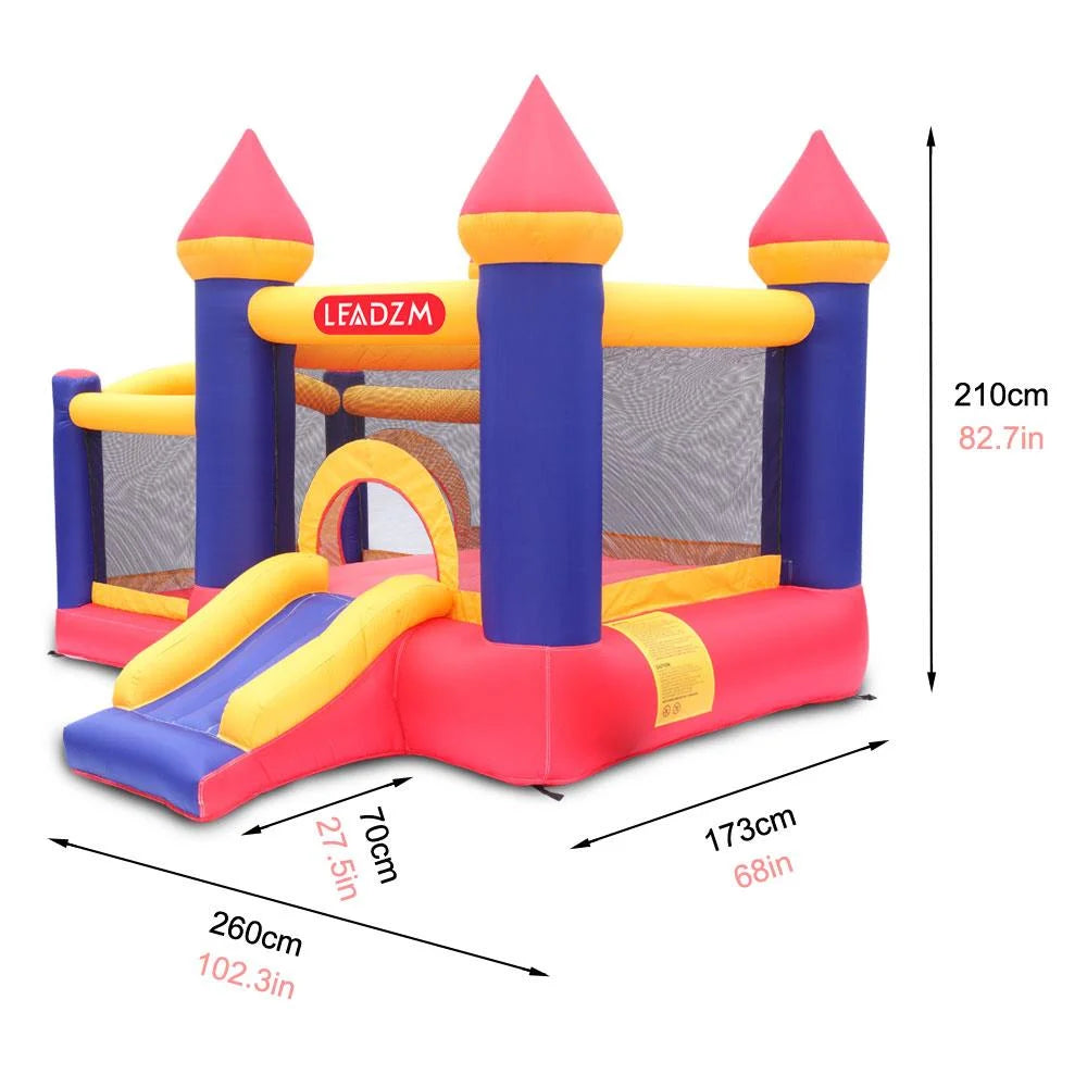 Inflatable Bounce House Castle Kids Slide Jumper Bouncer 2 Room with Blower T56620