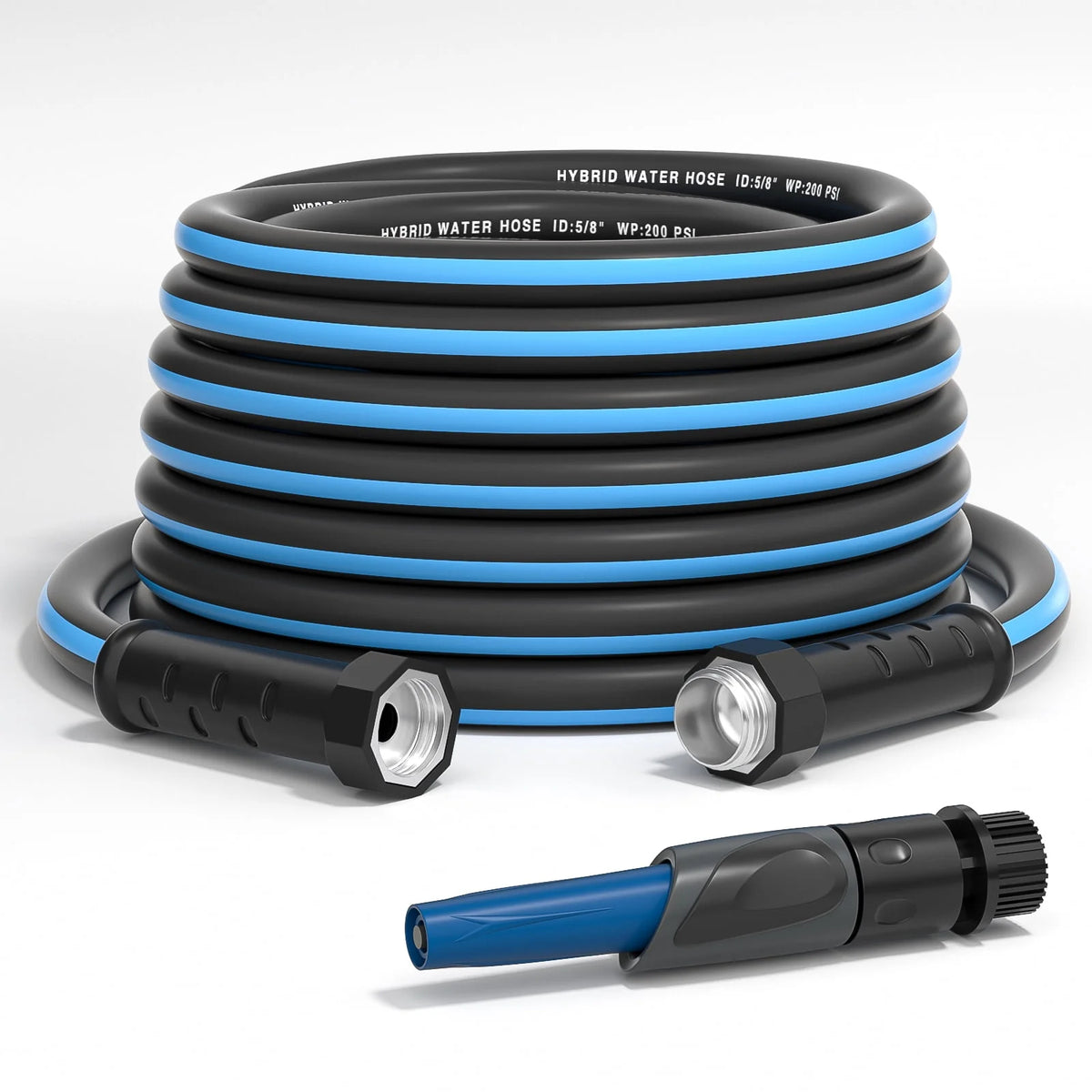 100ft x 5/8 Heavy Duty Garden Hose with Nozzle E966