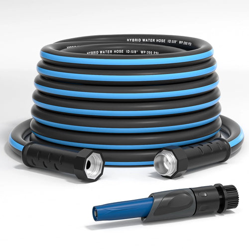 100ft x 5/8 Heavy Duty Garden Hose with Nozzle E966