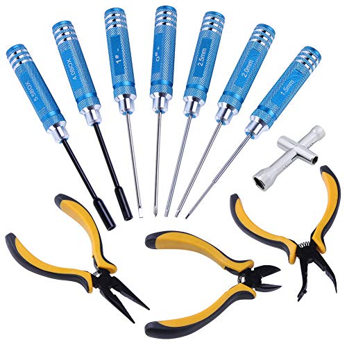 11 in 1 RC Tools Kit Hex Driver Screwdriver Pliers Wrench R573151