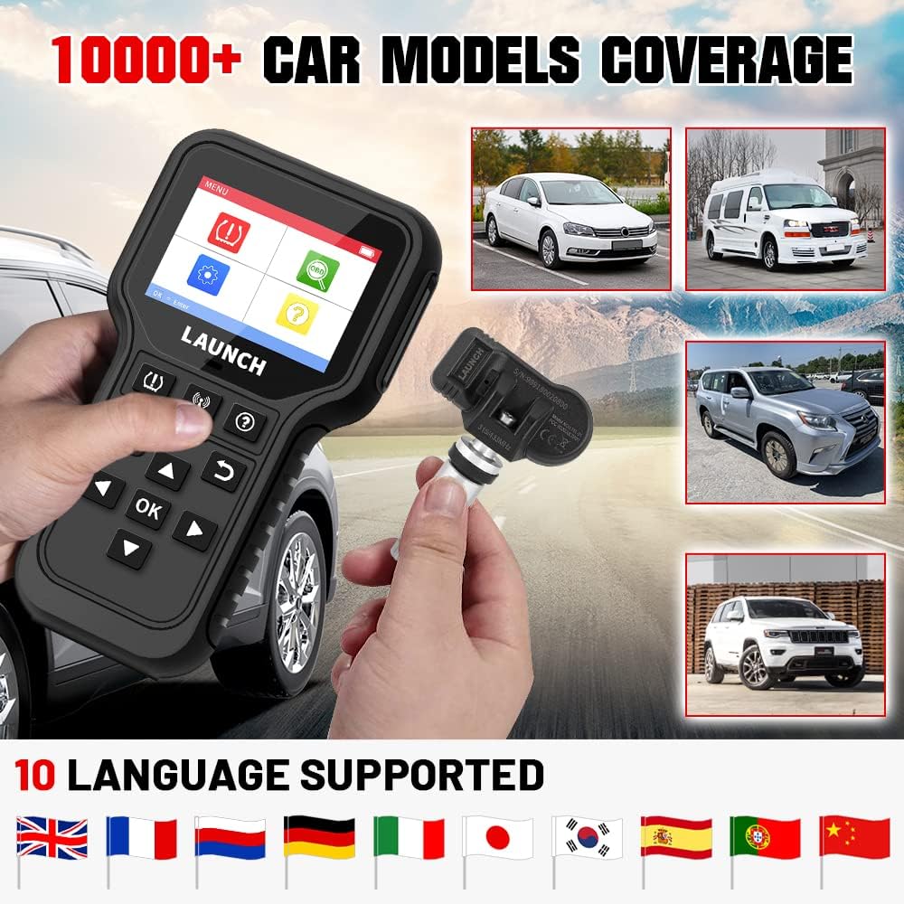 TPMS Relearn Tool + OBD2 Scanner Code Reader D55680
