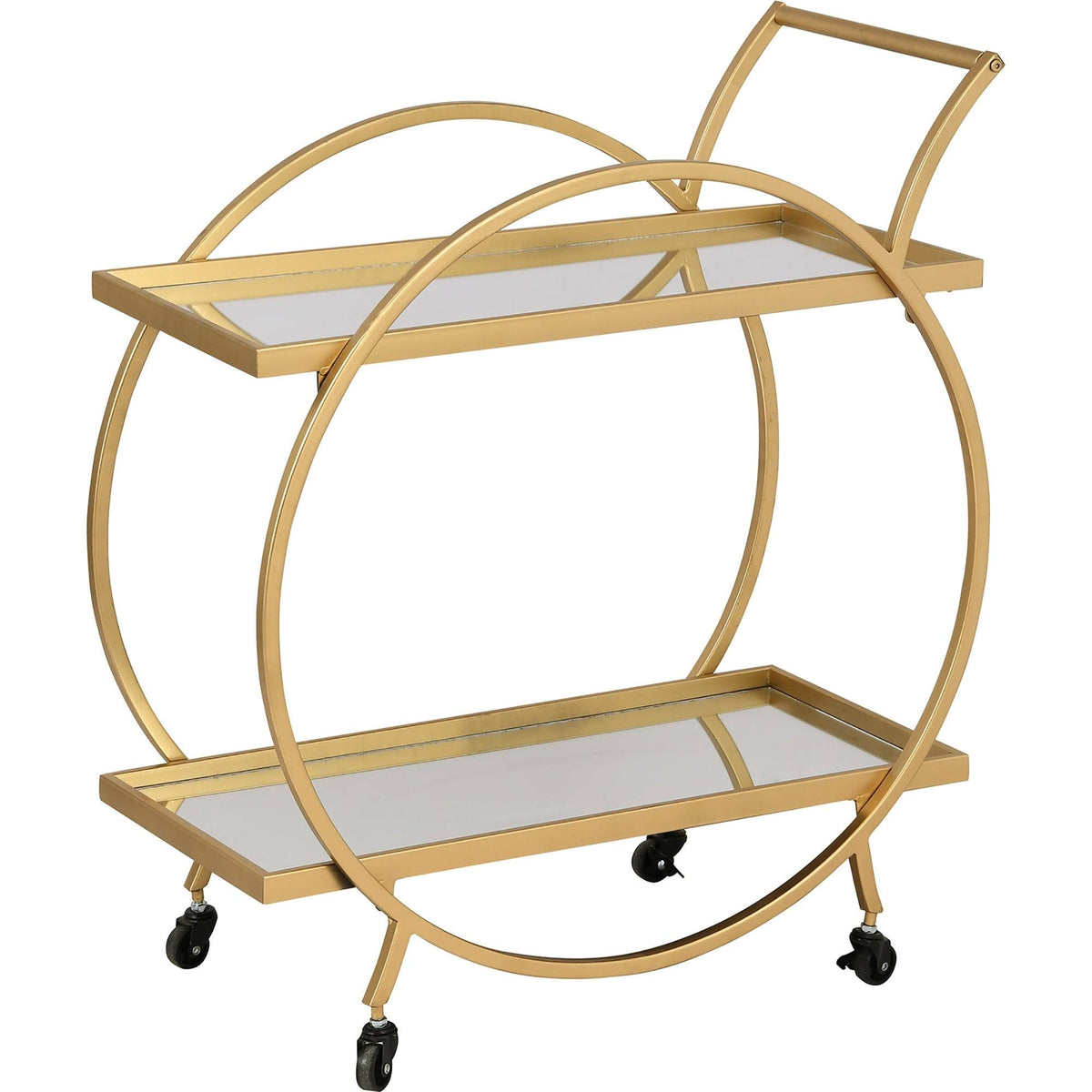 Gold Metal Bar Cart Y885