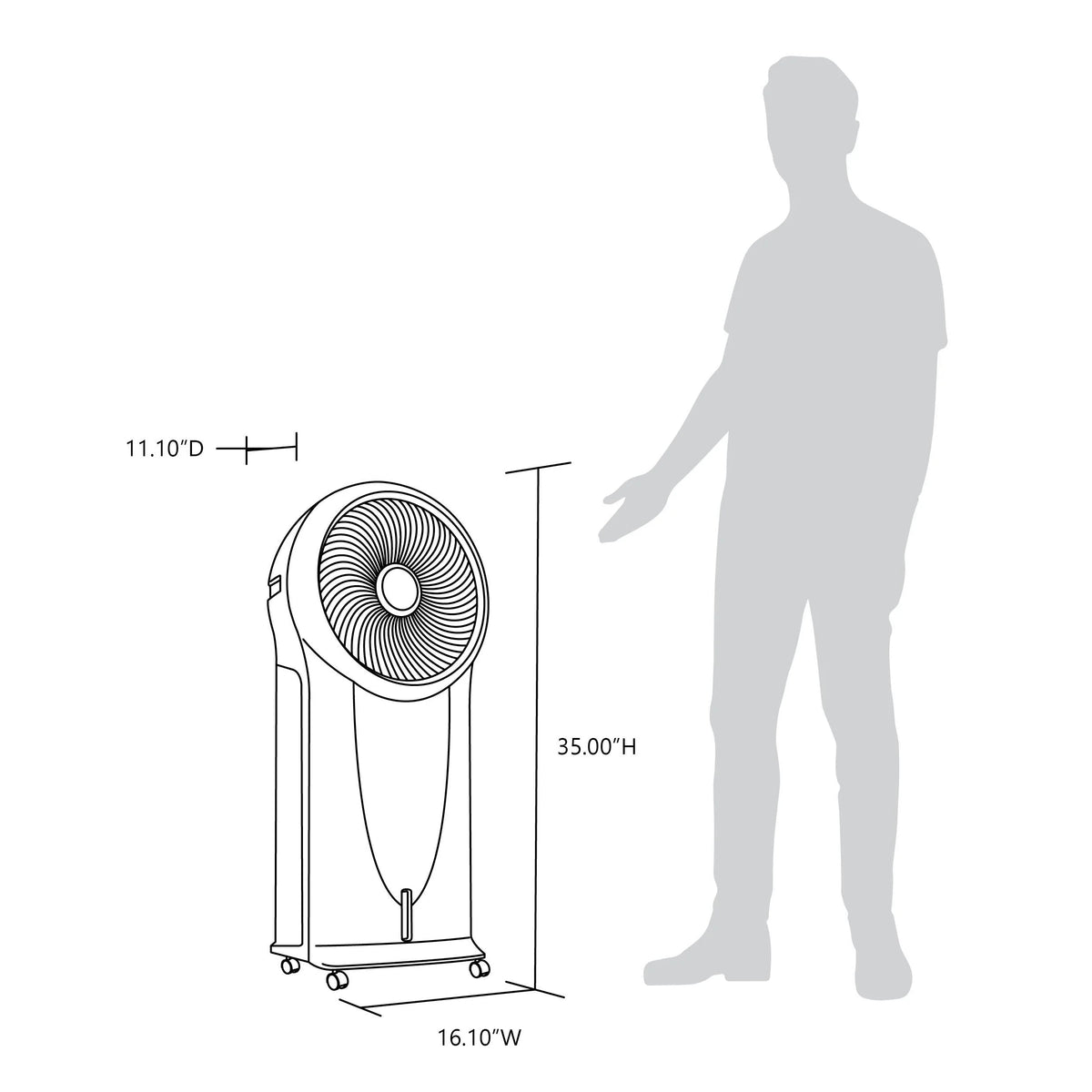 Evaporative Air Cooler and Portable Cooling Fan F82475