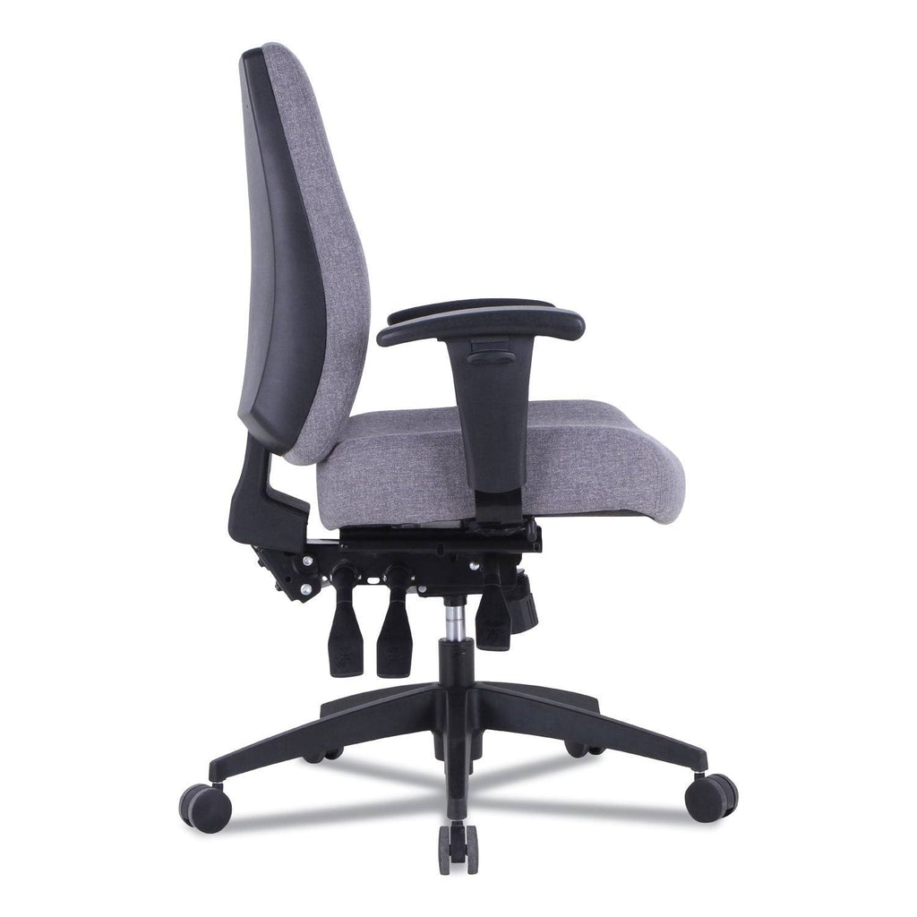 Gray Mid-Back Multifunction Task Chair P8010