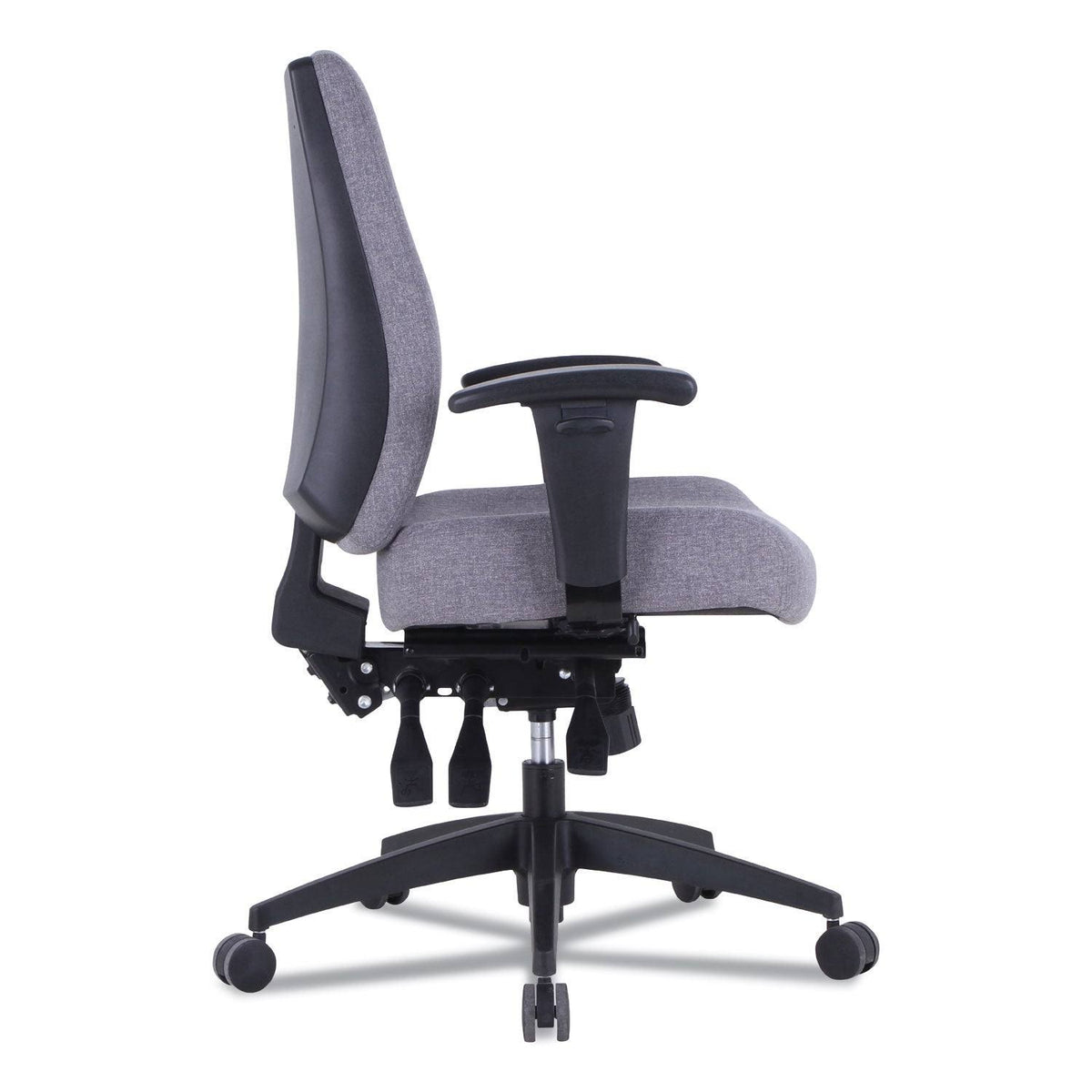 Gray Mid-Back Multifunction Task Chair P8010
