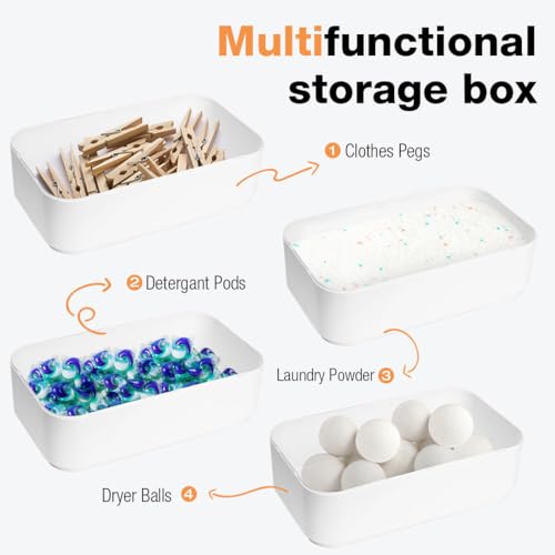 Large Capacity 7.5Lb Laundry Powder Container (Grey) D47184