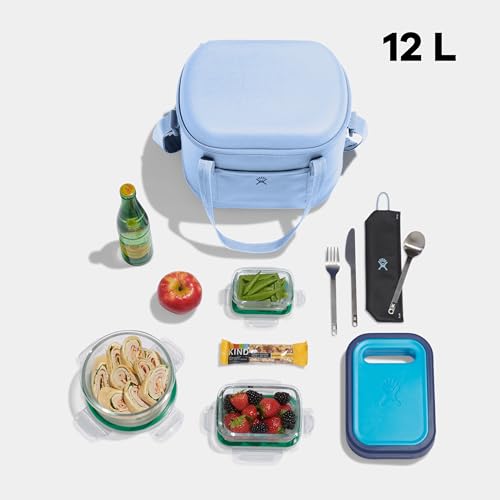 Insulated Soft Lunch Bag 12 L Capacity in Koala Gray and Black C813037