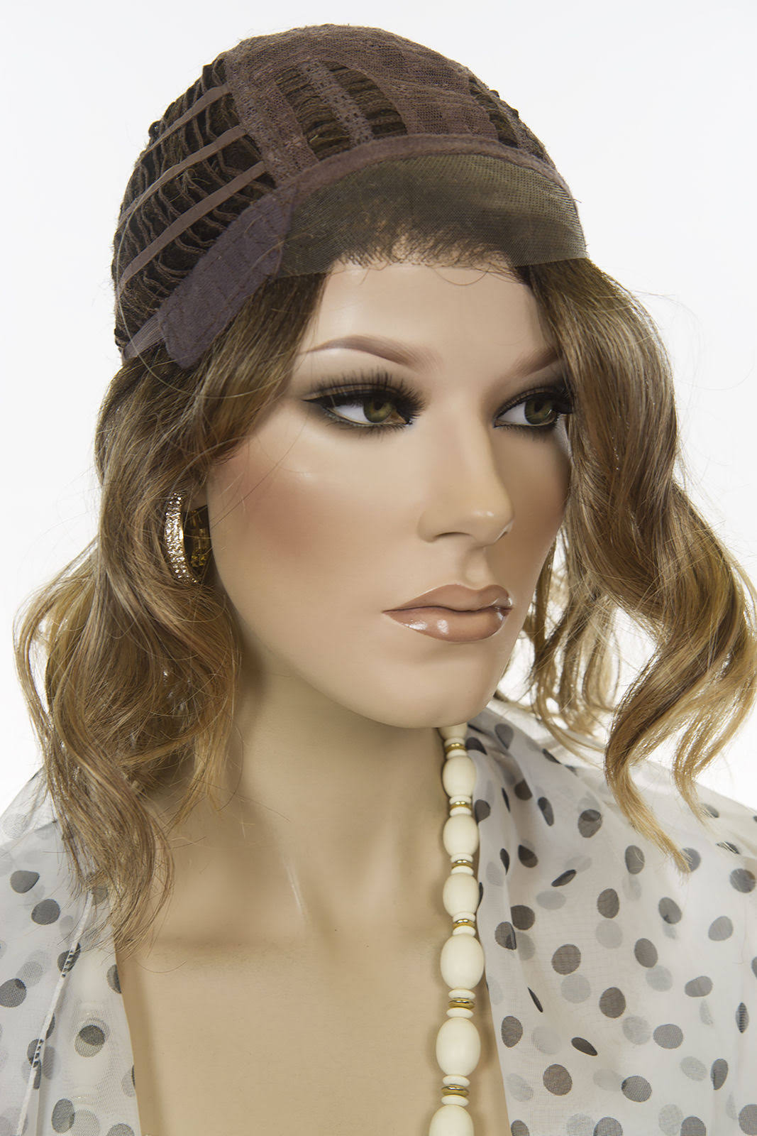 Light Butterscotch Light Ash Blonde Brunette Red Grey Wavy Lace Front Wig E766047