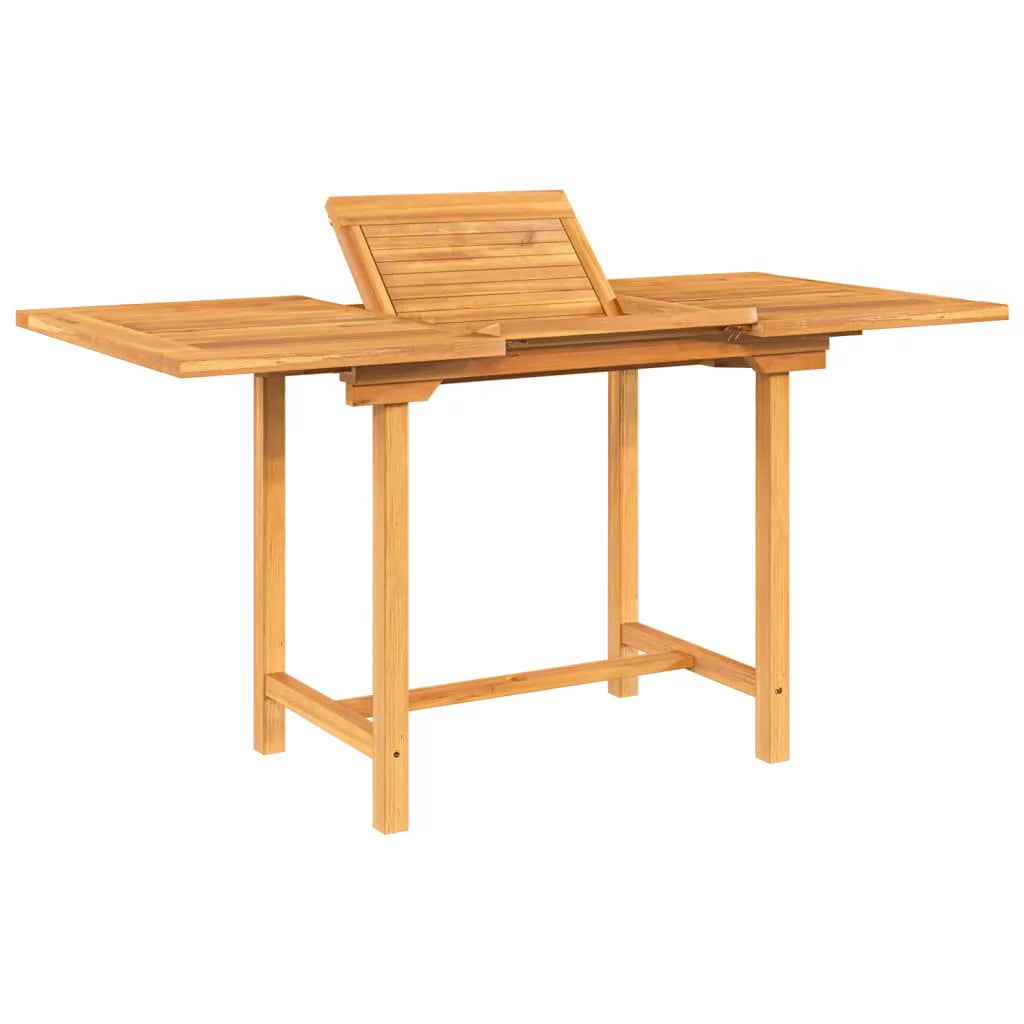 Extendable Solid Wood Teak Patio Table N743023