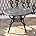 Bronze Cast Aluminum Square Patio Dining Table with Umbrella Hole F1898