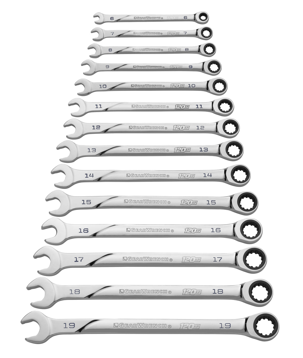 14-Piece Universal Spline Ratcheting Combination Metric Wrench Set H564