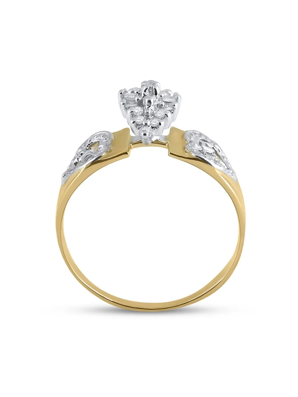 10kt Yellow Gold Diamond Mom Ring 1/8 Cttw Q85224