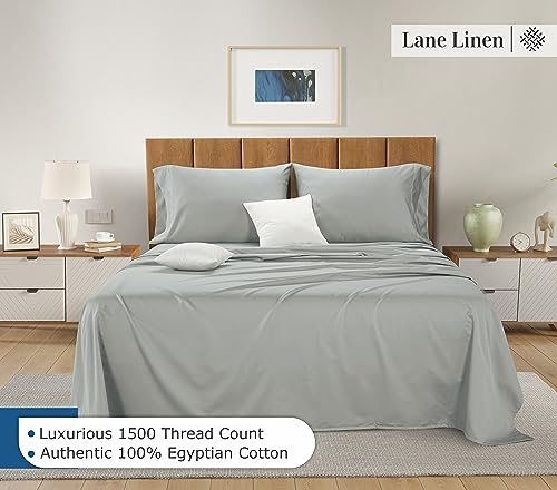 100% Egyptian Cotton Queen Sheet Set - 4 PCs - White Bed Sheets O178131