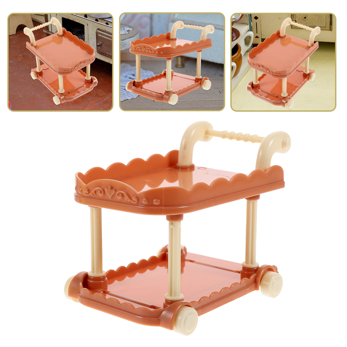 Miniature Kitchen Cart Dollies V8877