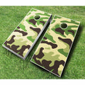 Camo Tournament Cornhole Set Grey Turquoise W644956