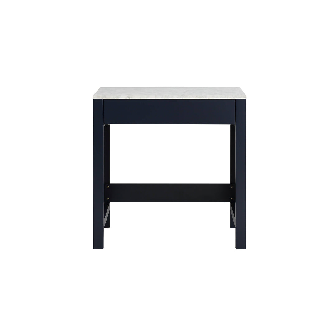 30x22 Make-Up Table with White Carrara Marble Top T380545