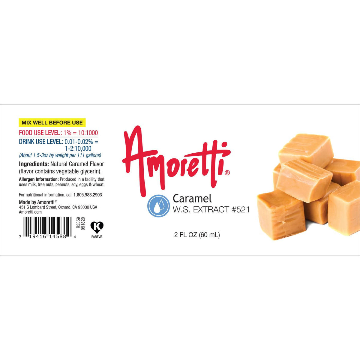 Caramel Extract 2 Ounce S37613