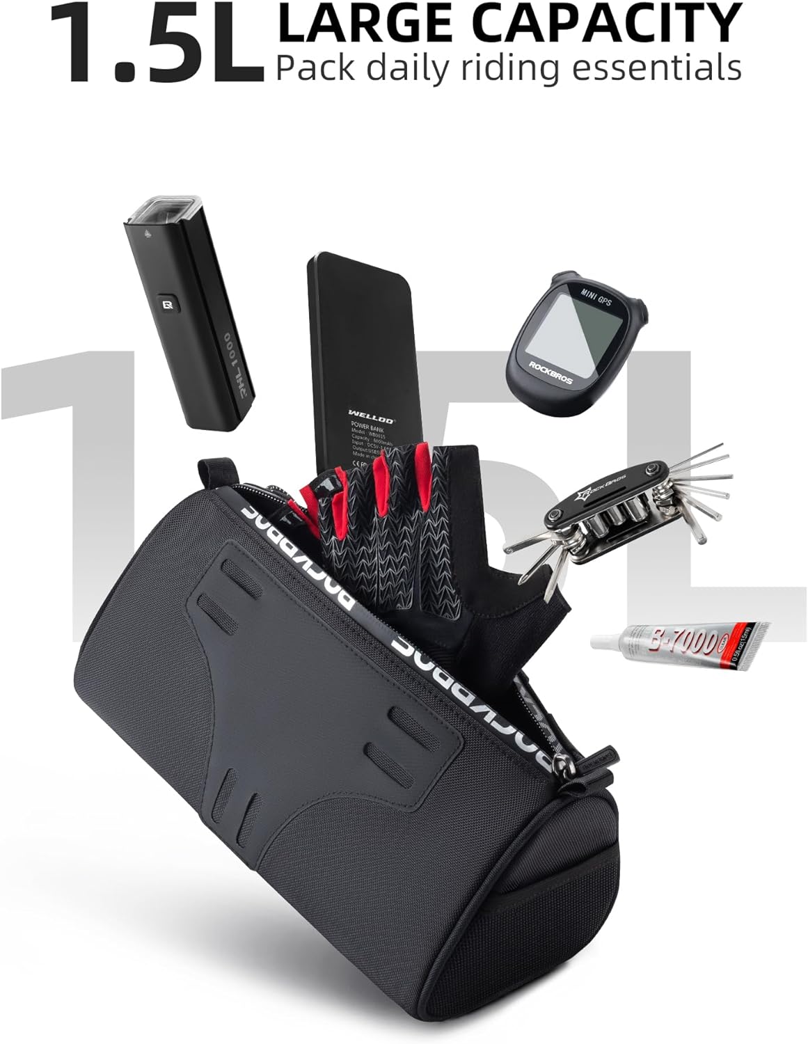 Bike Handlebar Bag with 1.5L Capacity L756