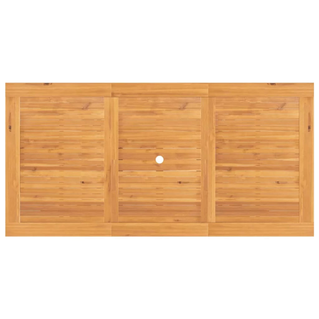 Extendable Solid Wood Teak Patio Table N743023