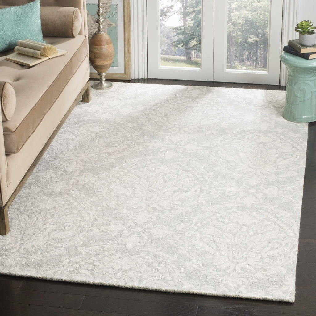Sage Ivory Damask Area Rug 10' x 14' H1882