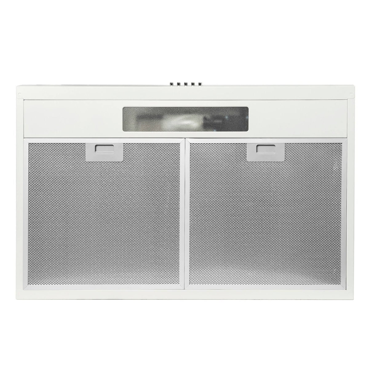 24x22 Under Cabinet White Stainless Steel Kitchen Range Hood Cooking Fan with Carbon Filters J657