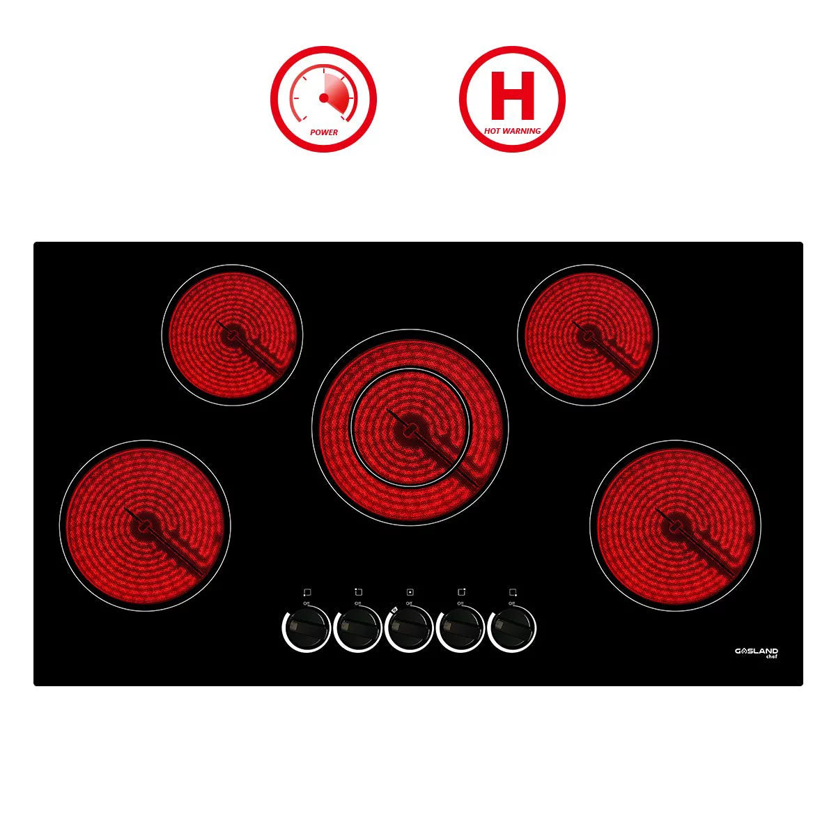 5 Burner Ceramic Electric Cooktop T502154
