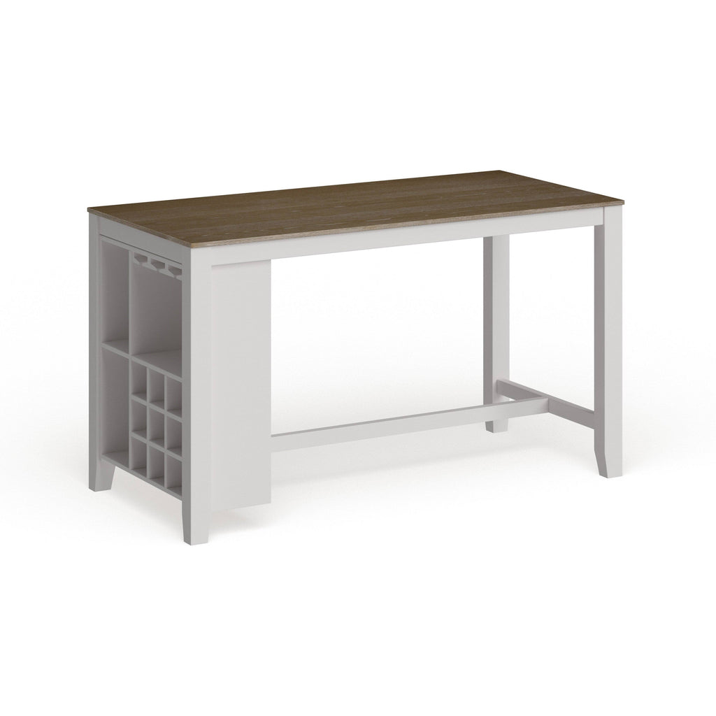 Rustic White 63 inch Kitchen Island Z130