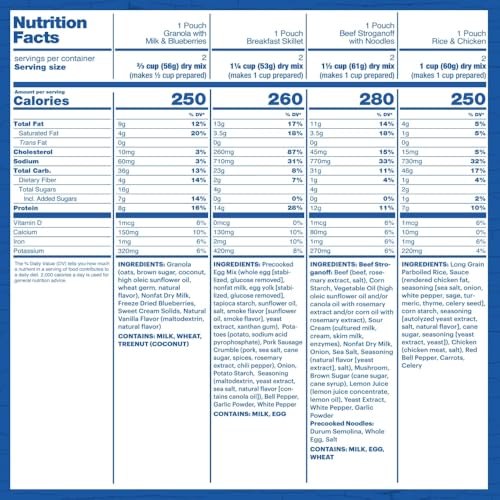 Freeze Dried Camping Food 12 Servings J698