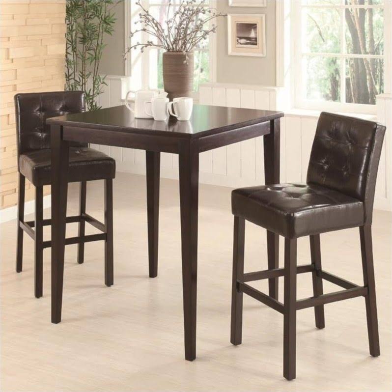 3 Piece Cappuccino Pub Table Set H760703