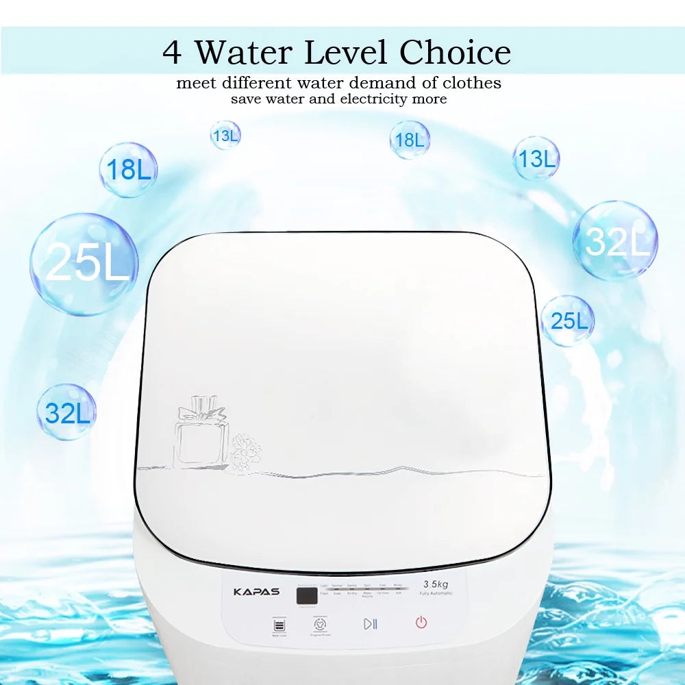 Fully Automatic 2-in-1 Washer & Dryer Machine 8 lbs. Capacity White V724652