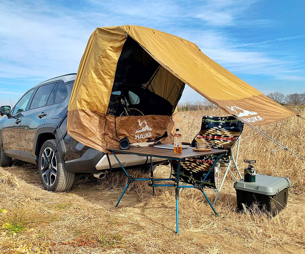 Yellow Waterproof 3000MM Tailgate Shade Awning Tent F173099