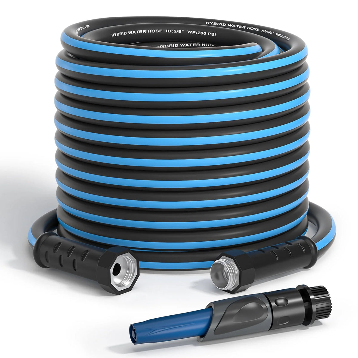 100ft x 5/8 Heavy Duty Garden Hose with Nozzle E966