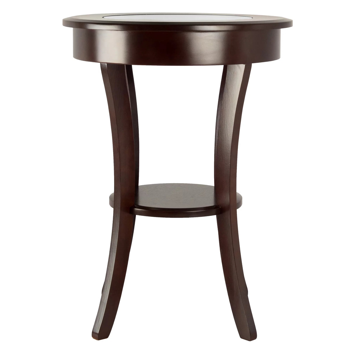 Round Accent Table with Glass Top Q912747