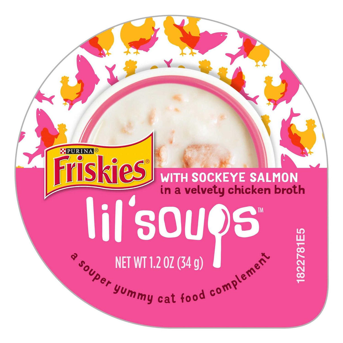 Sockeye Salmon Chicken Broth Cat Food Topper, 1.2 oz, Case of 8 L26405
