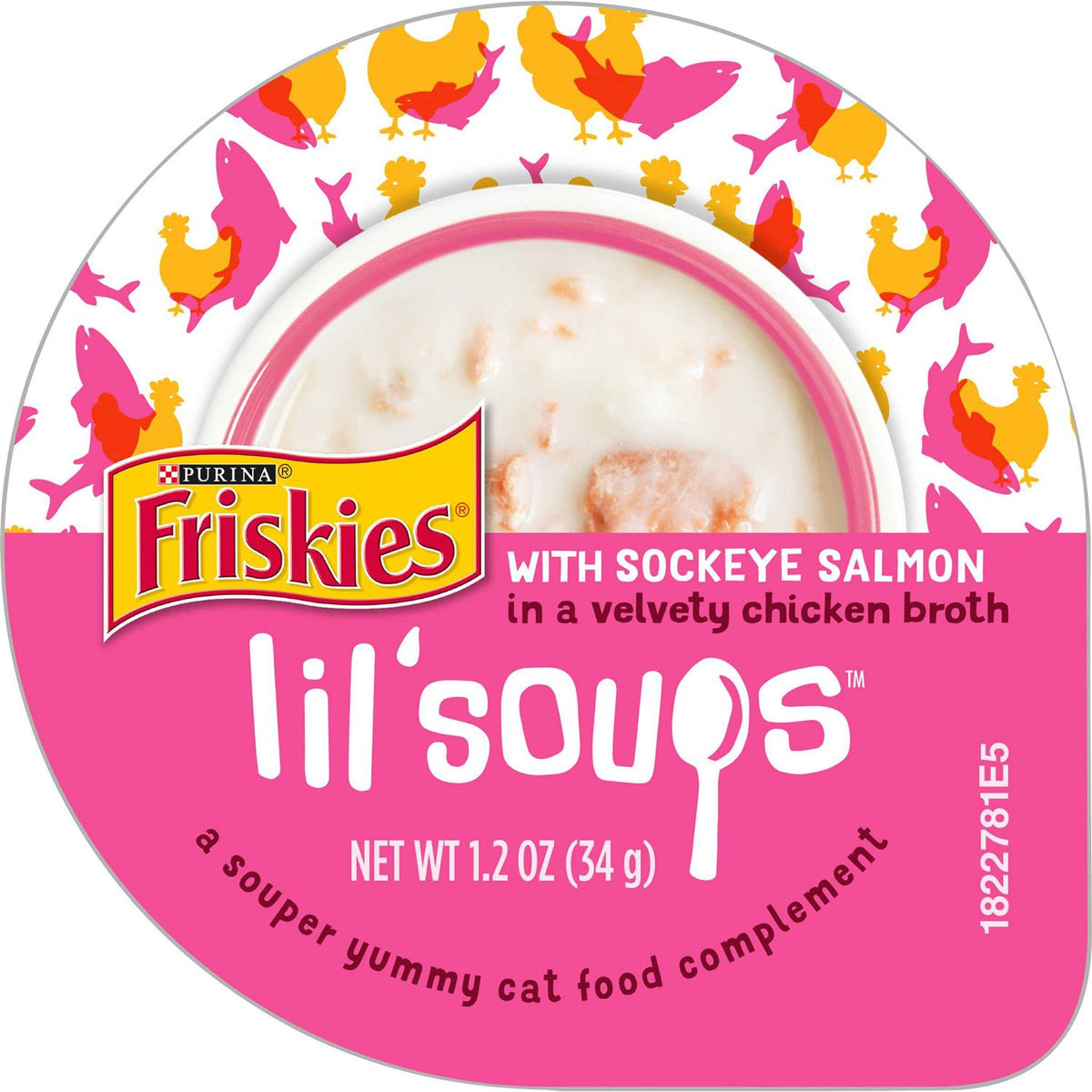 Sockeye Salmon Chicken Broth Cat Food Topper, 1.2 oz, Case of 8 L26405