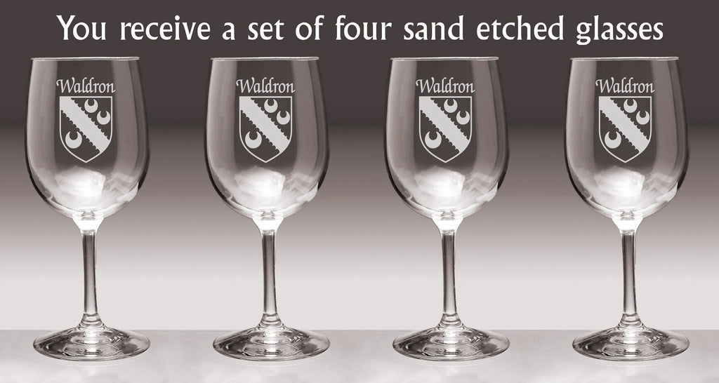 Irish Coat of Arms Wine Glasses Set of 4 F6159
