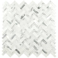 12 in. x 12 in. Textured Mixed Glass Mosaic Tile R8263