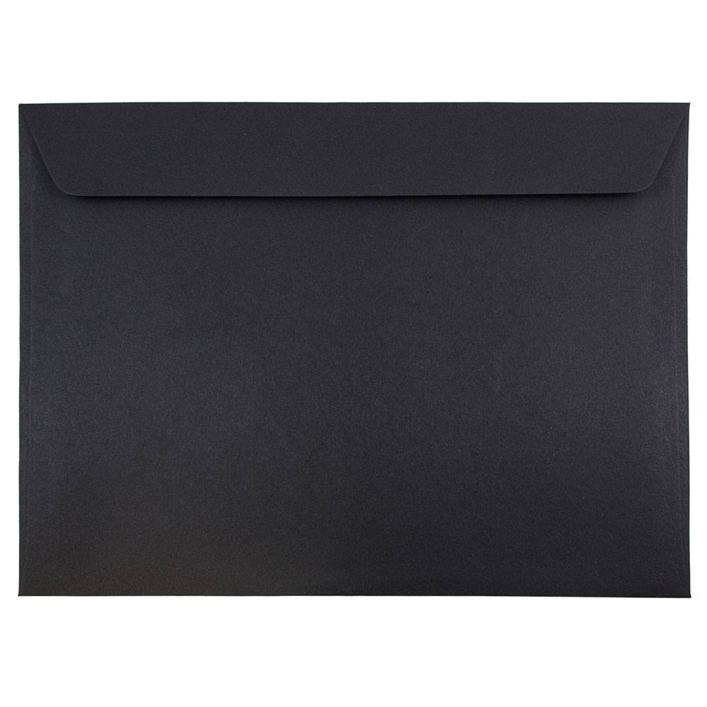 Black Booklet Envelopes, 1000/Carton P8422