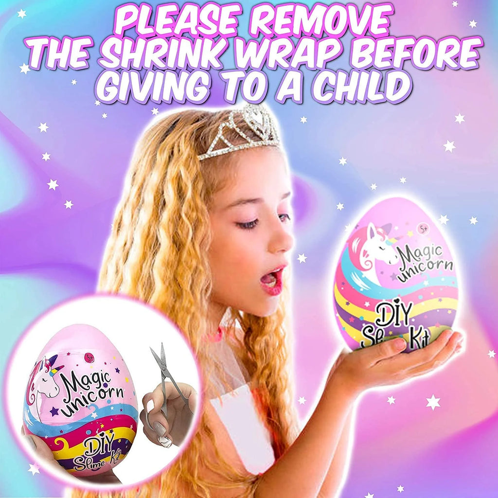 Unicorn Surprise Slime Egg Bundle 4 Pack Variety Slime Making Kit with Butter, Cloud, Glitter, Stardust Slime B26928