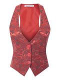 Women's Patterned Vest Waistcoat M77479