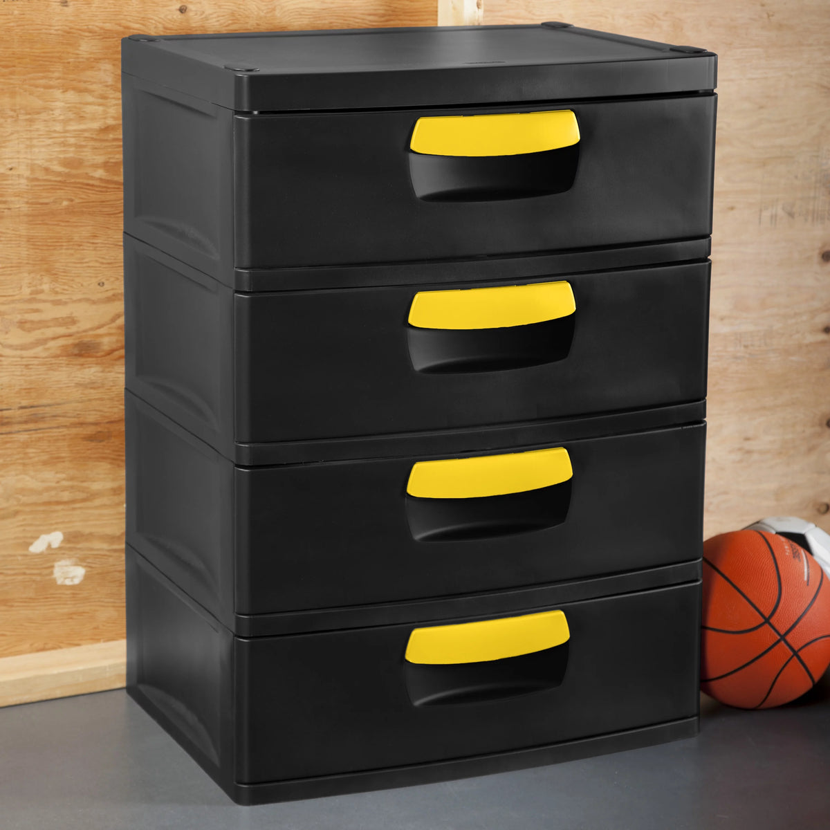 4 Drawer Unit Black R50635