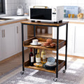 3-Tier Kitchen Utility Storage Cart with Rolling Wheels K53464