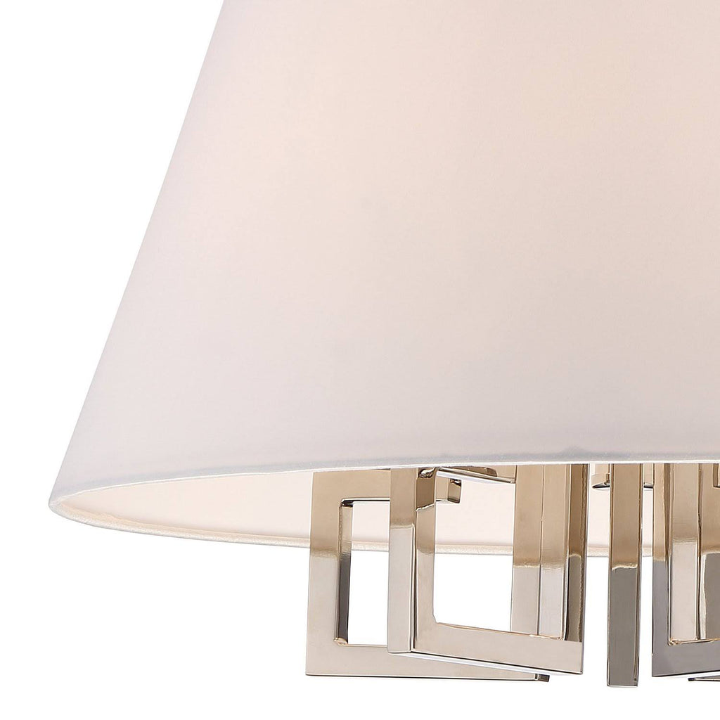 5 Light Ceiling Mount, Polished Nickel L195