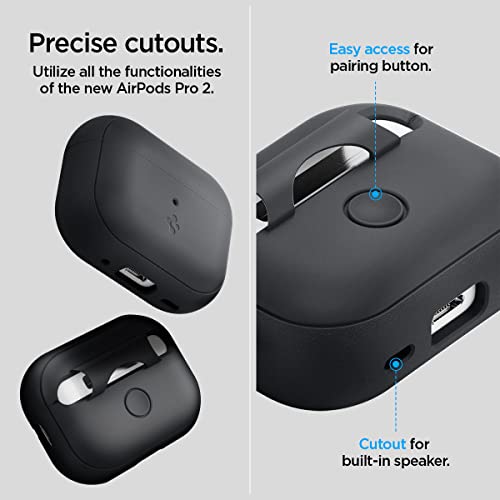 Black Silicone AirPods Pro 2 Case with Lanyard G568663