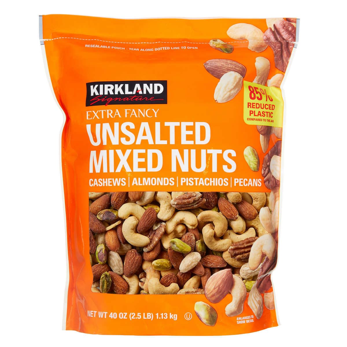 Extra Fancy Mixed Nuts unsalted, 39.85 Ounce V8185