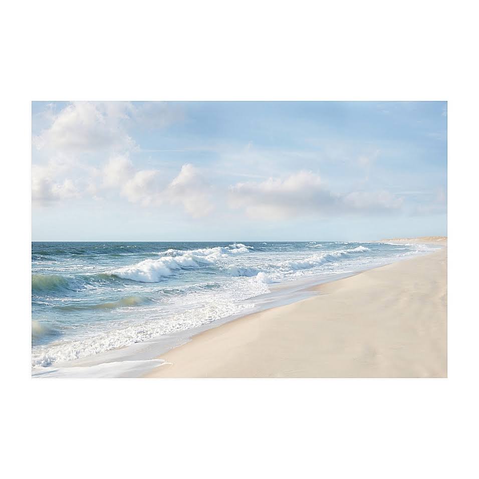 Shore and Waves Painting Print on Wrapped Canvas C101830