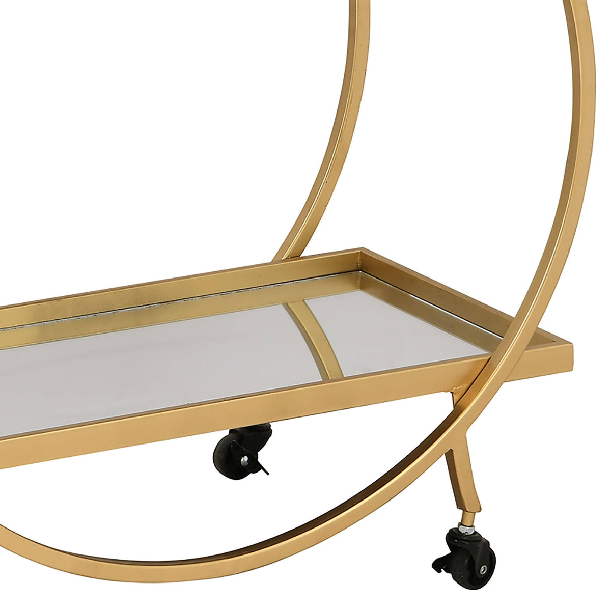 Gold Metal Bar Cart Y885