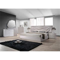 White & Taupe Dresser & Mirror E27513