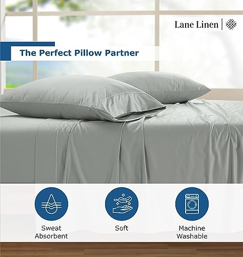 100% Egyptian Cotton Queen Sheet Set - 4 PCs - White Bed Sheets O178131